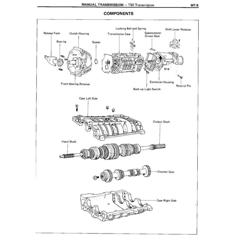 TOYOTA COROLLA FR AE86 (1984-1987) SERVICE WORKSHOP MANUAL - Image 4
