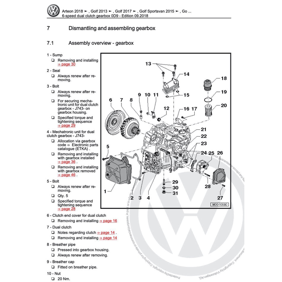 VW POLO MK6 AW (2018+) SERVICE WORKSHOP MANUAL - Image 10