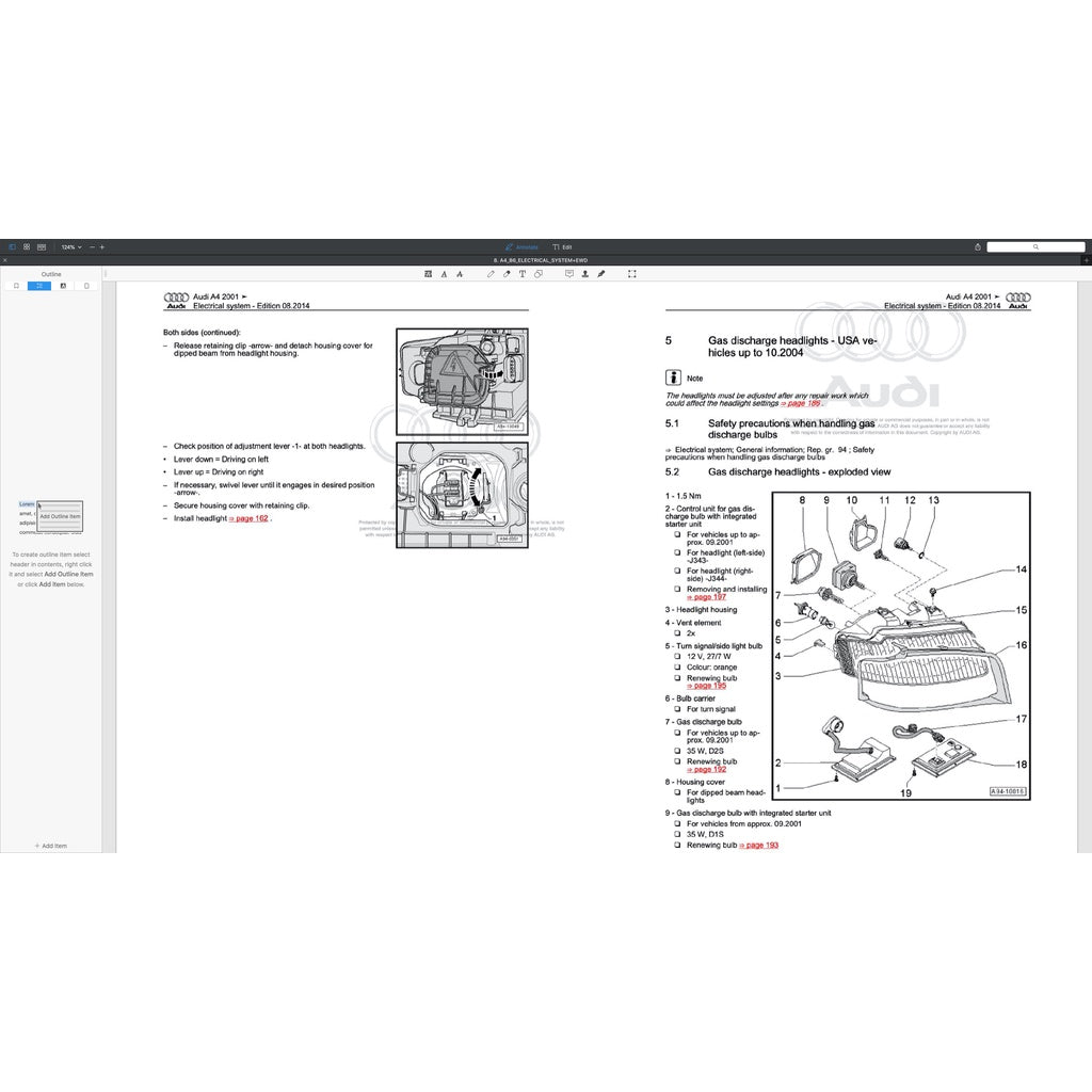 Audi A4 B6-B7 (2002-2008) FACTORY SERVICE REPAIR WORKSHOP MANUAL - Image 3