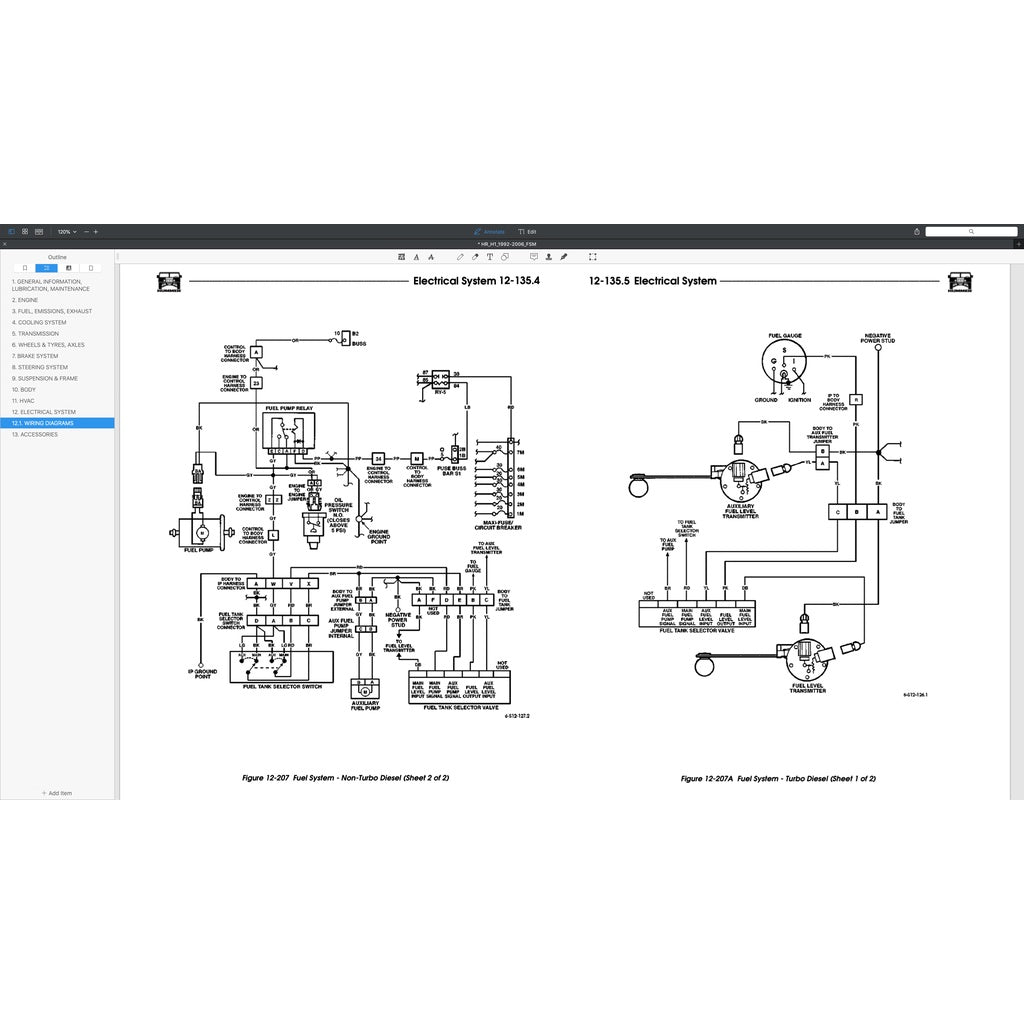 HUMMER H1 (1992-2006) SERVICE WORKSHOP MANUAL - Image 9