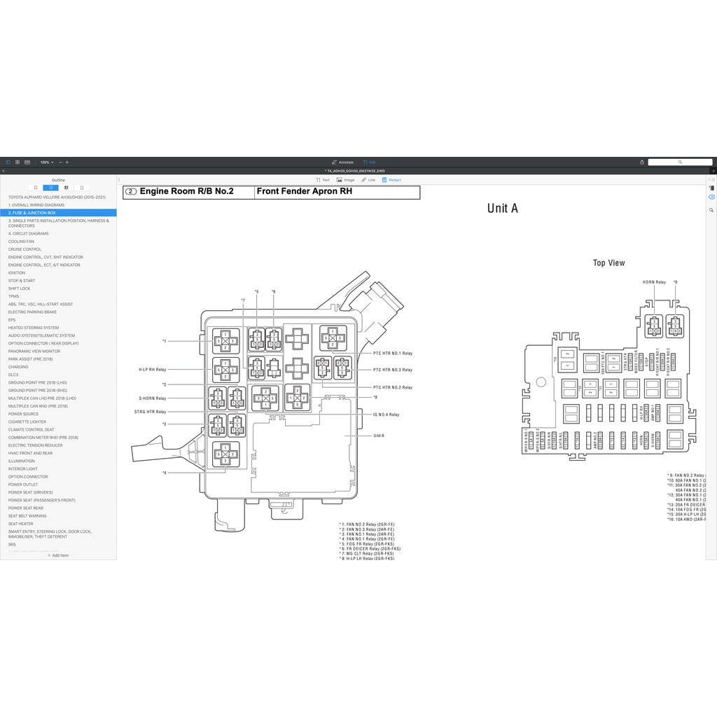 TOYOTA ALPHARD / VELLFIRE AGH30 / GGH30 (2015-2021) WIRING DIAGRAMS - Image 4