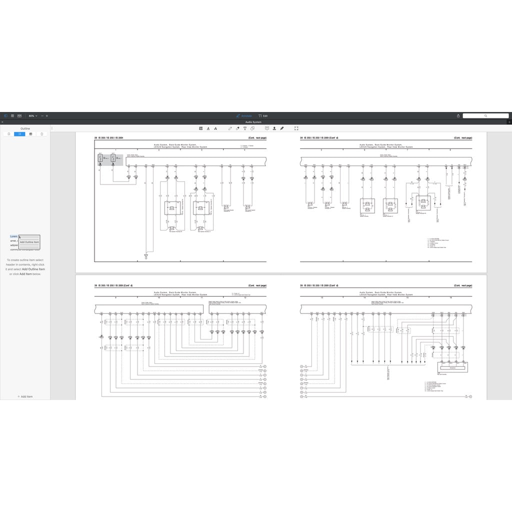 LEXUS IS300/IS350 (2014-2017) SERVICE WORKSHOP MANUAL - Image 3