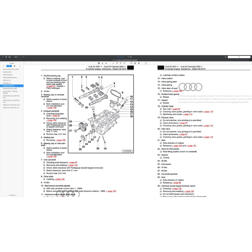 Audi A4 B6-B7 (2002-2008) FACTORY SERVICE REPAIR WORKSHOP MANUAL - Image 5