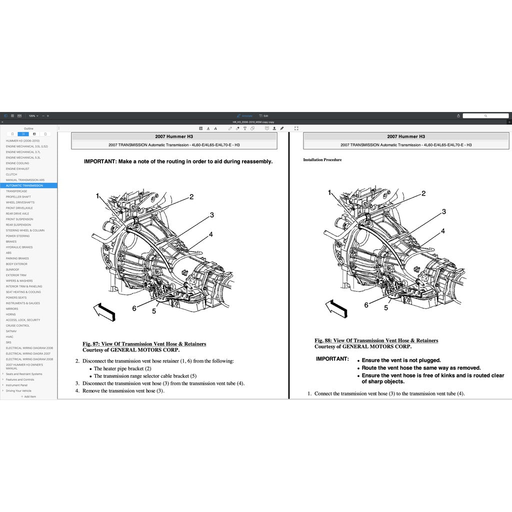 HUMMER H3 (2006-2010) SERVICE WORKSHOP MANUAL - Image 5