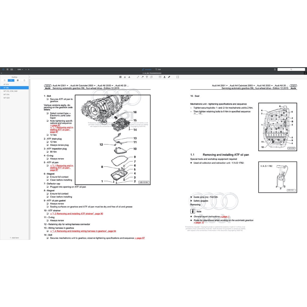 Audi A4 B6-B7 (2002-2008) FACTORY SERVICE REPAIR WORKSHOP MANUAL - Image 6