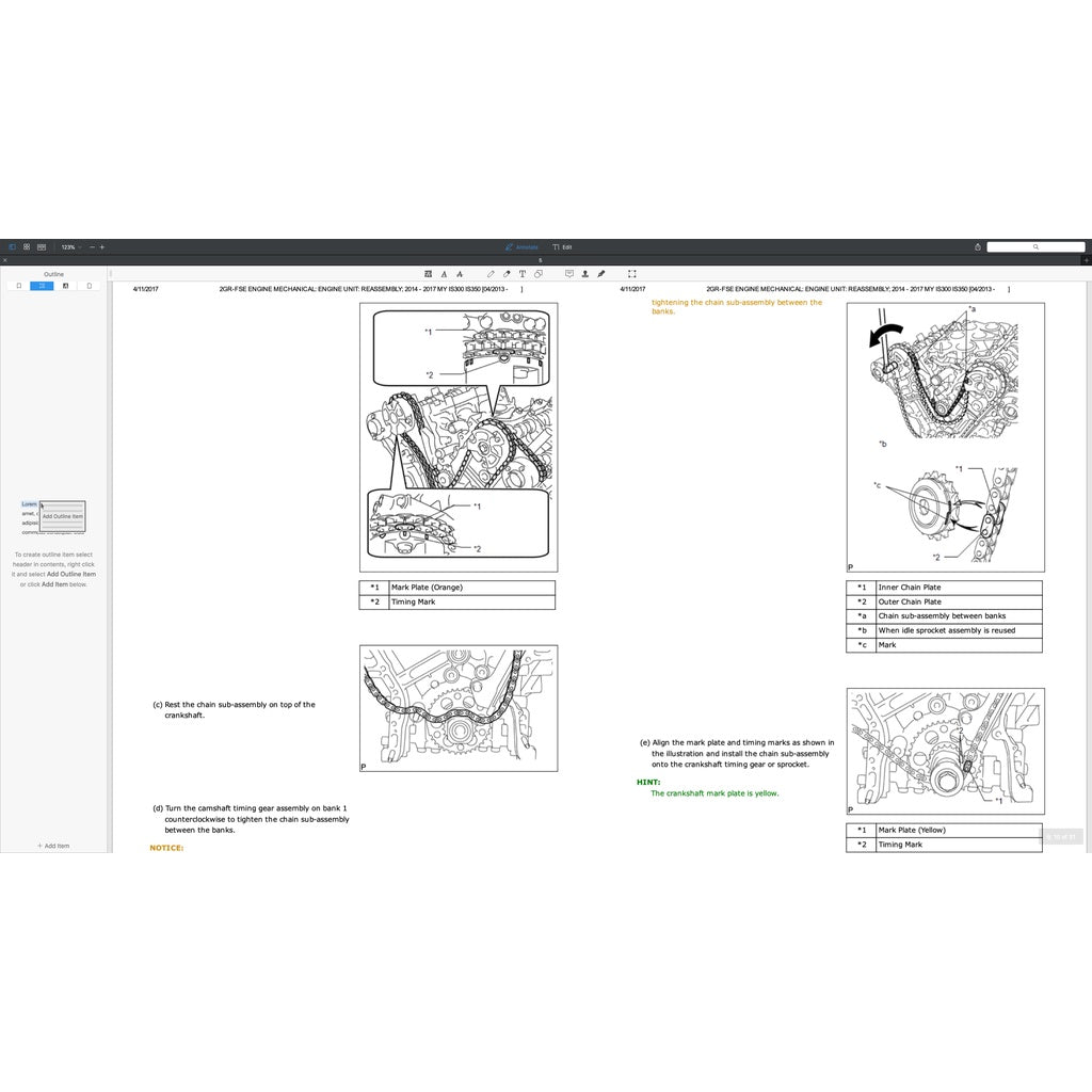 LEXUS IS300/IS350 (2014-2017) SERVICE WORKSHOP MANUAL - Image 4