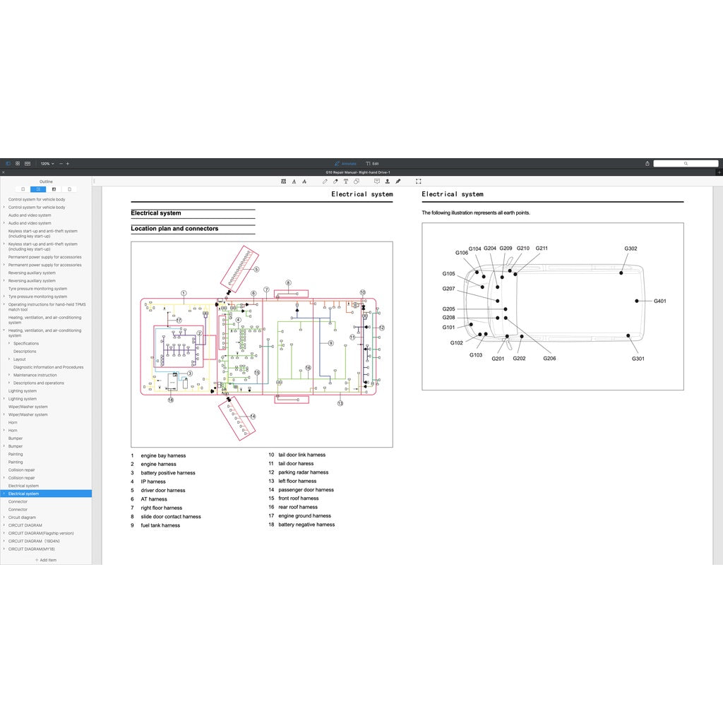 MAXUS G10 (2016-2023) SERVICE WORKSHOP MANUAL - Image 7