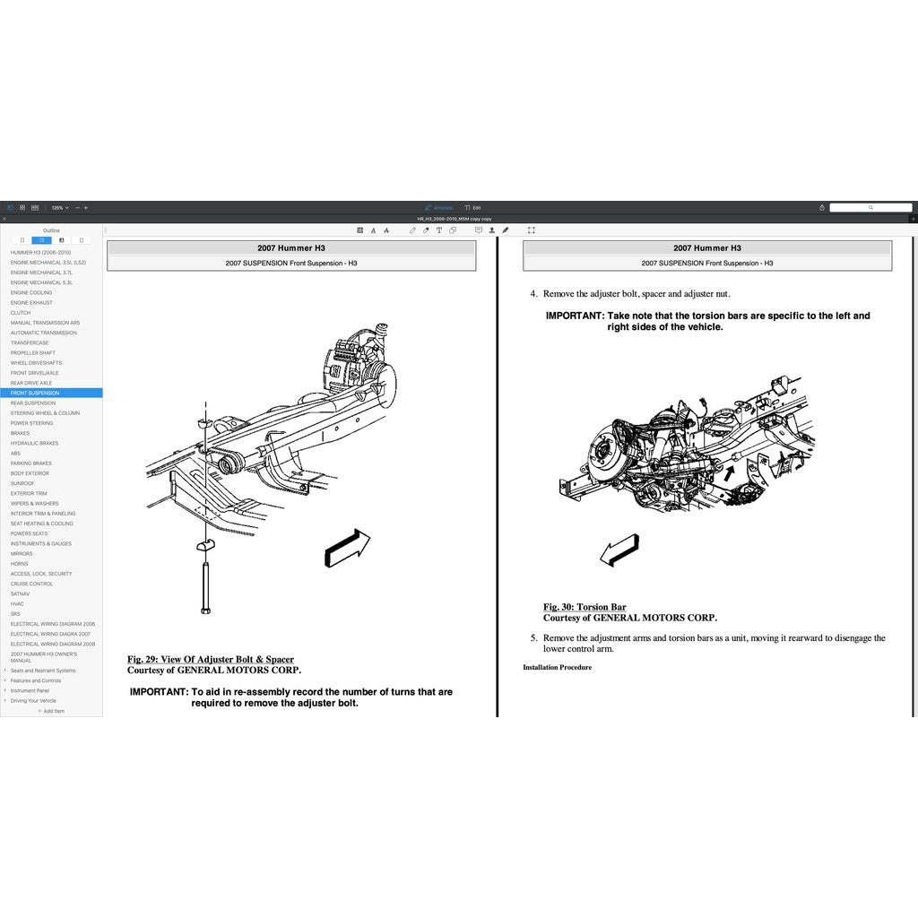 HUMMER H3 (2006-2010) SERVICE WORKSHOP MANUAL - Image 7