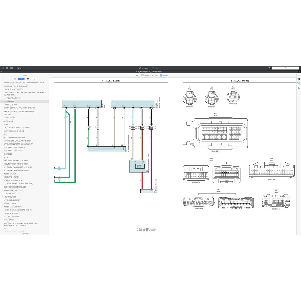 TOYOTA ALPHARD / VELLFIRE AGH30 / GGH30 (2015-2021) WIRING DIAGRAMS - Image 6