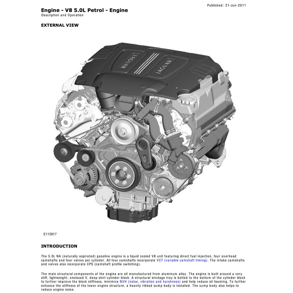 JAGUAR XK X150 (2006-2014) SERVICE WORKSHOP MANUAL - Image 6