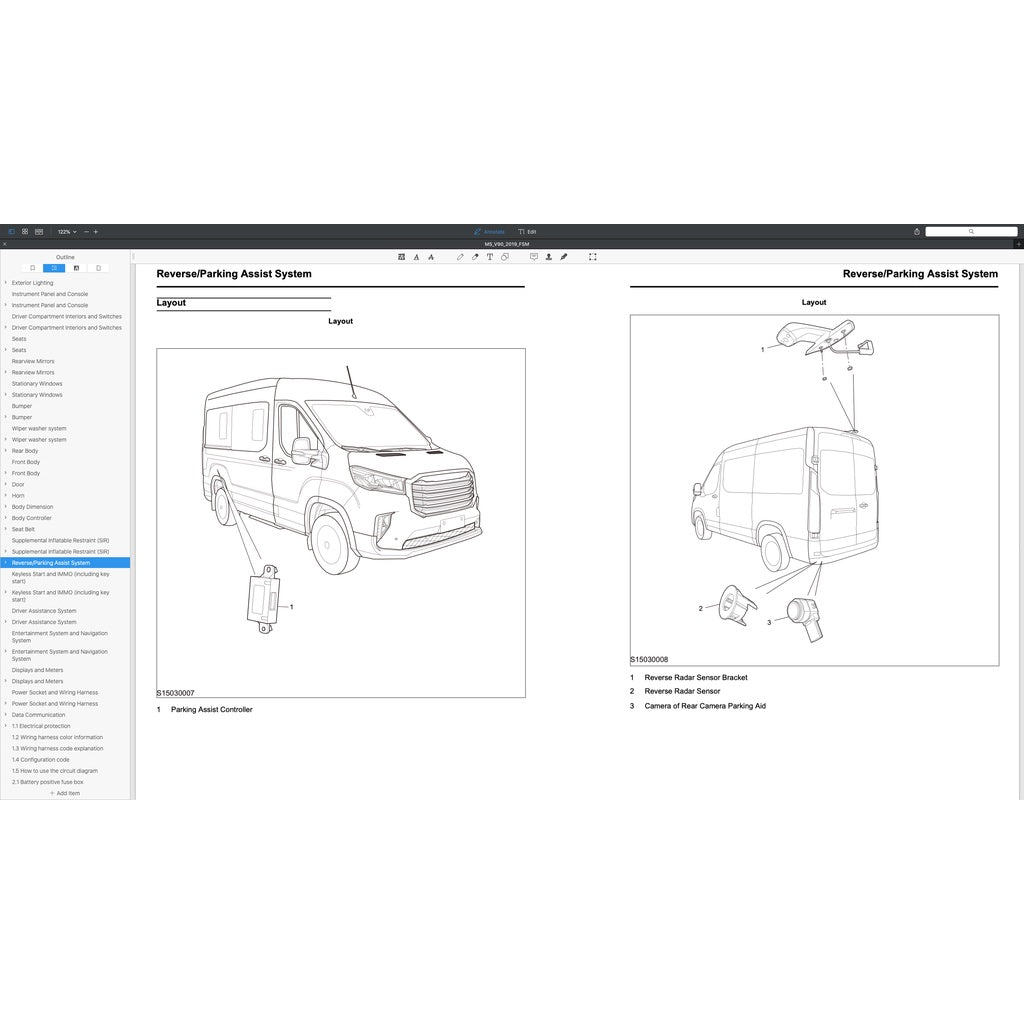 MAXUS V90 /DELIVER 9 (2019-2023) SERVICE WORKSHOP MANUAL - Image 7