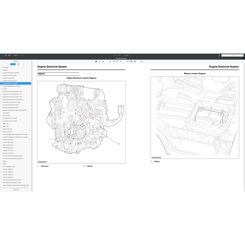 MAXUS V90 /DELIVER 9 (2019-2023) SERVICE WORKSHOP MANUAL - Image 8