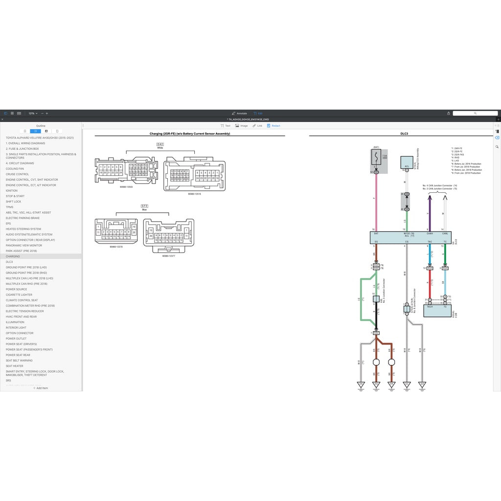 TOYOTA ALPHARD / VELLFIRE AGH30 / GGH30 (2015-2021) WIRING DIAGRAMS - Image 8