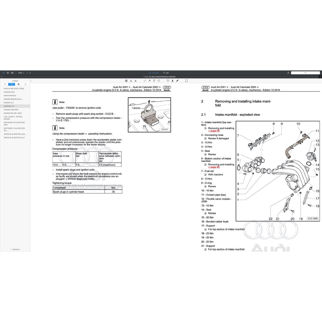 Audi A4 B6-B7 (2002-2008) FACTORY SERVICE REPAIR WORKSHOP MANUAL - Image 9