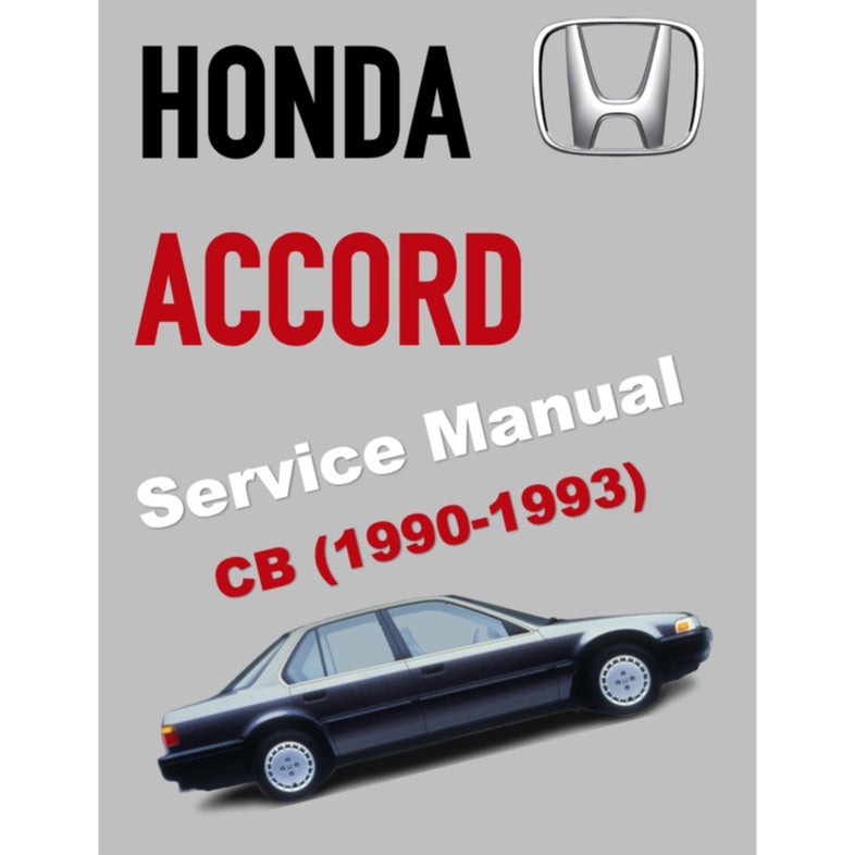 HONDA ACCORD 4 CB (1990-1993) SERVICE WORKSHOP MANUAL