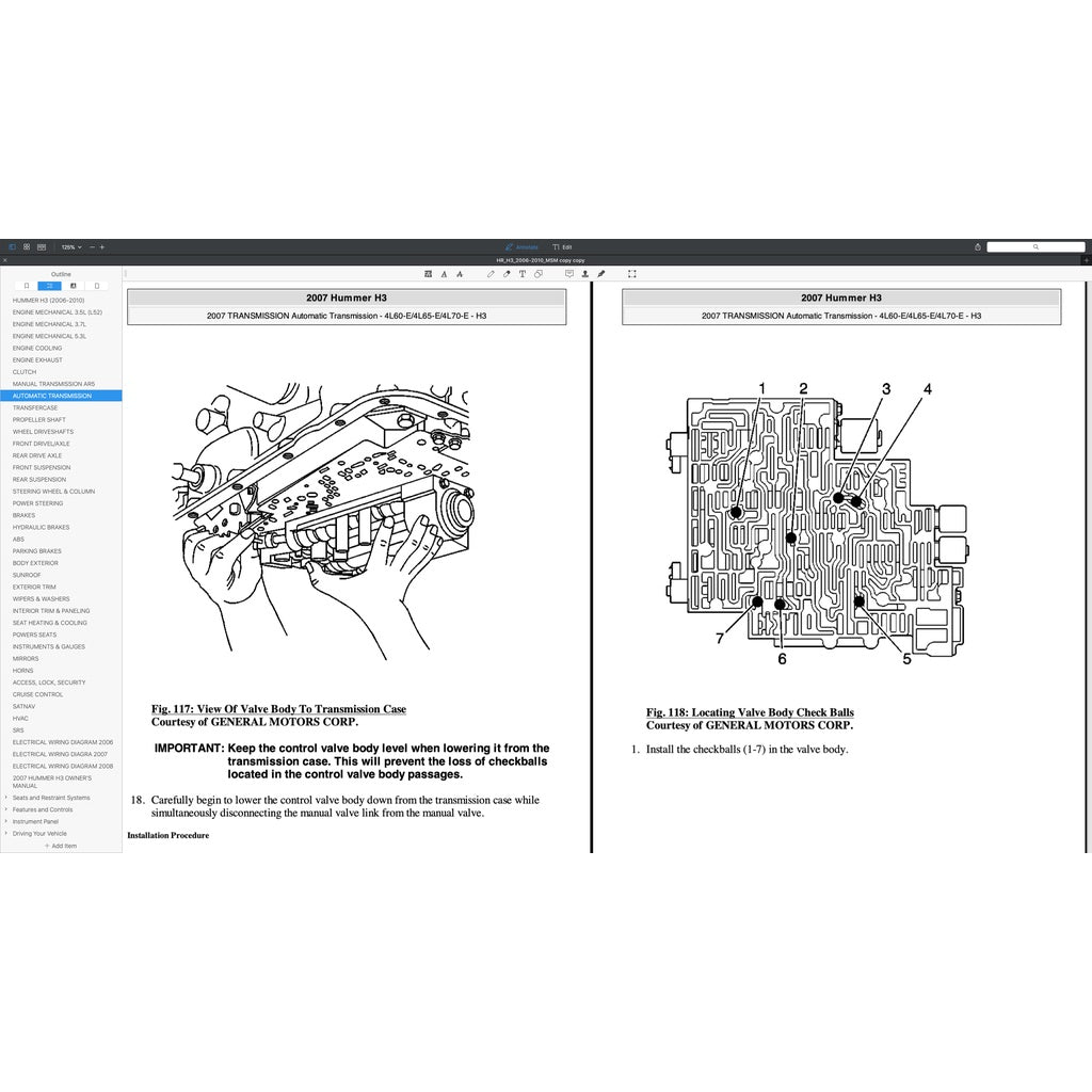 HUMMER H3 (2006-2010) SERVICE WORKSHOP MANUAL - Image 6