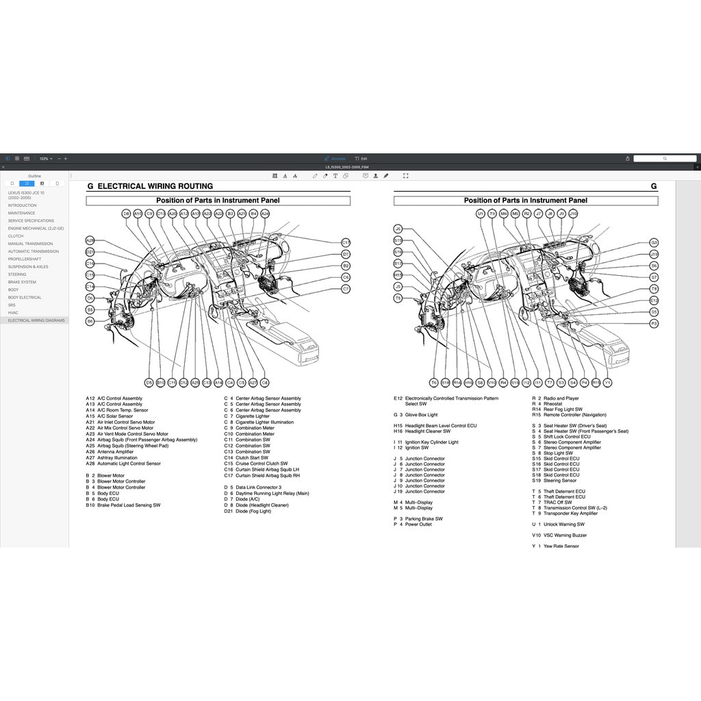 LEXUS IS300 (2002-2005) SERVICE WORKSHOP MANUAL - Image 10