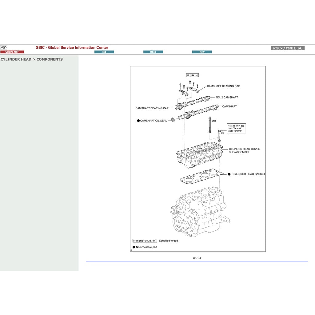 HILUX TOYOTA HILUX VIGO KUN 15/16/25/26/36 (2005-2015) SERVICE WORKSHOP MANUAL - Image 10