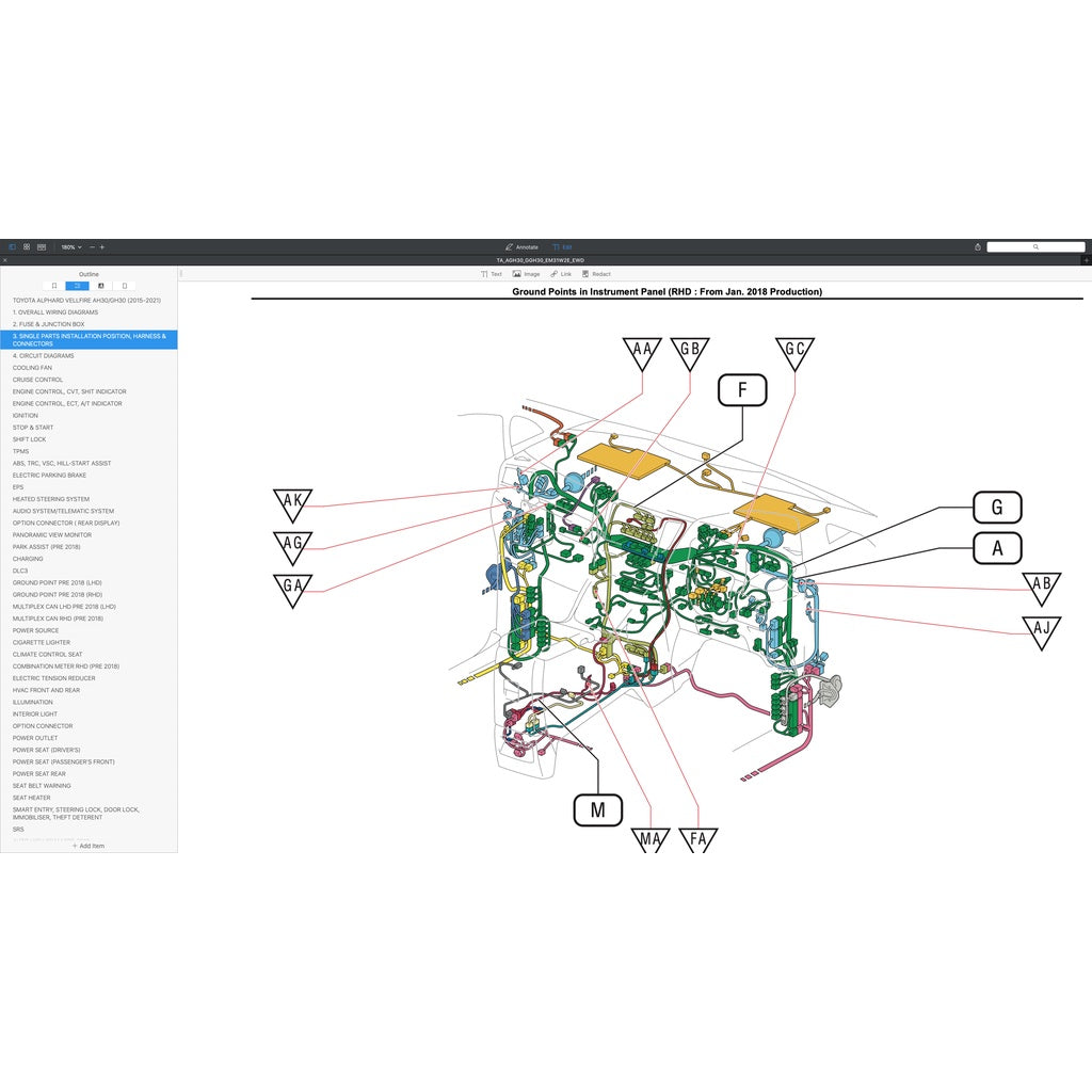 TOYOTA ALPHARD / VELLFIRE AGH30 / GGH30 (2015-2021) WIRING DIAGRAMS - Image 10