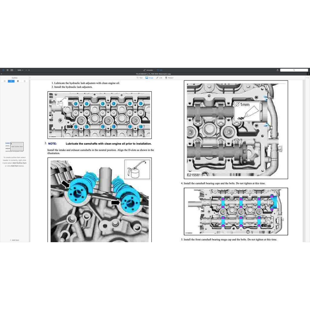 FORD 2.7L ECOBOOST ENGINE SERVICE REPAIR MANUAL - Image 8