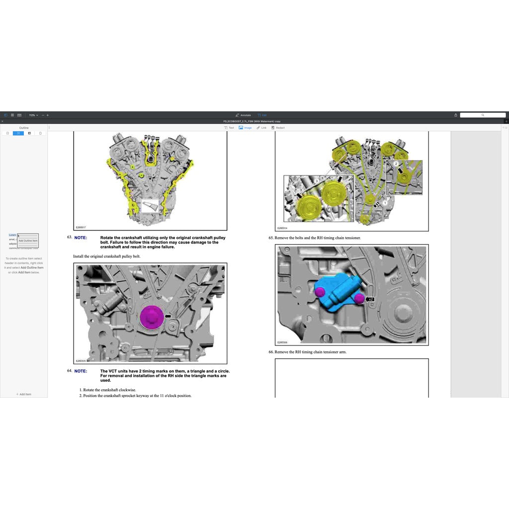FORD 2.7L ECOBOOST ENGINE SERVICE REPAIR MANUAL - Image 4