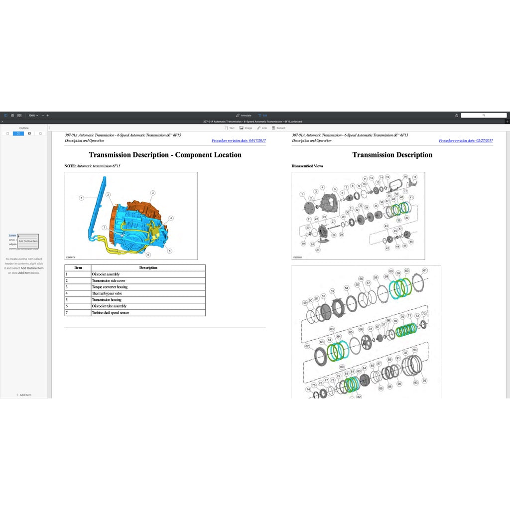FORD ECOSPORT B515 (2013-2021) SERVICE WORKSHOP MANUAL - Image 7