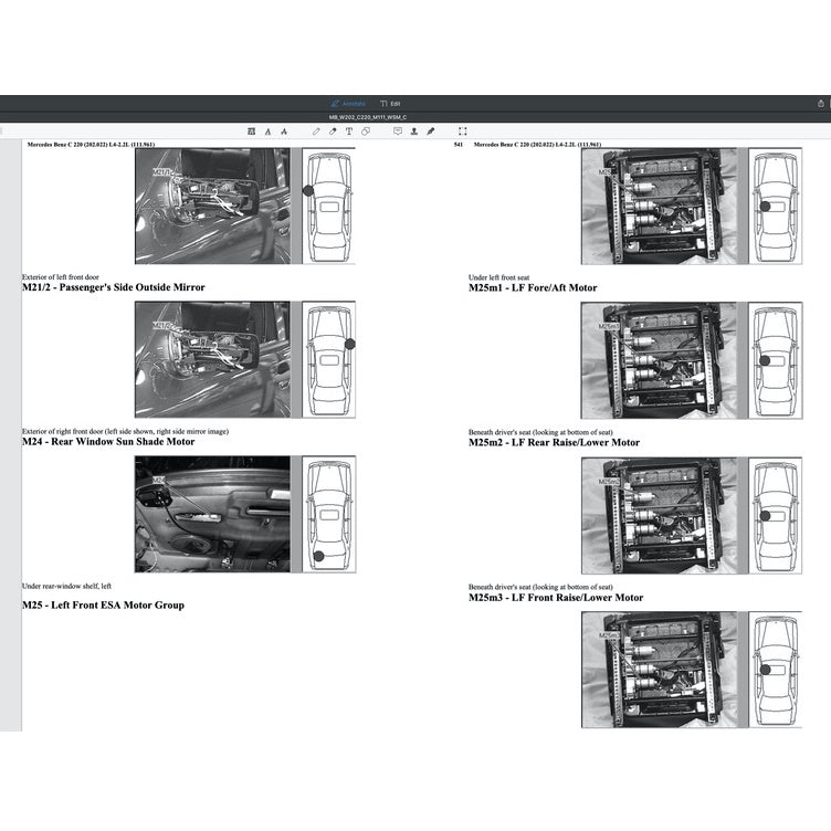 MERCEDES BENZ C-CLASS W202 M111 (1993-2000) SERVICE WORKSHOP MANUAL - Image 8