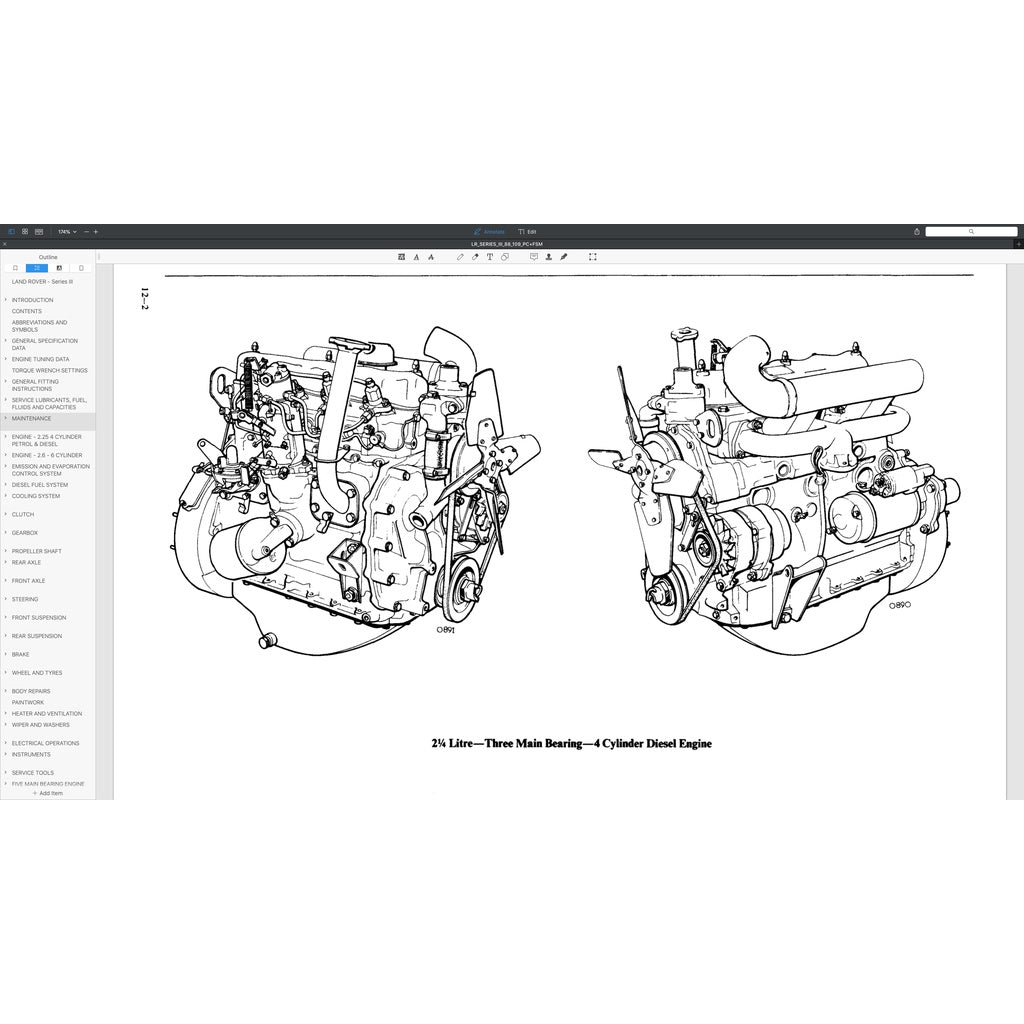 LAND ROVER SERIES III 88/109 (1971-1985) SERVICE WORKSHOP MANUAL + PARTS CATALOGUE - Image 3