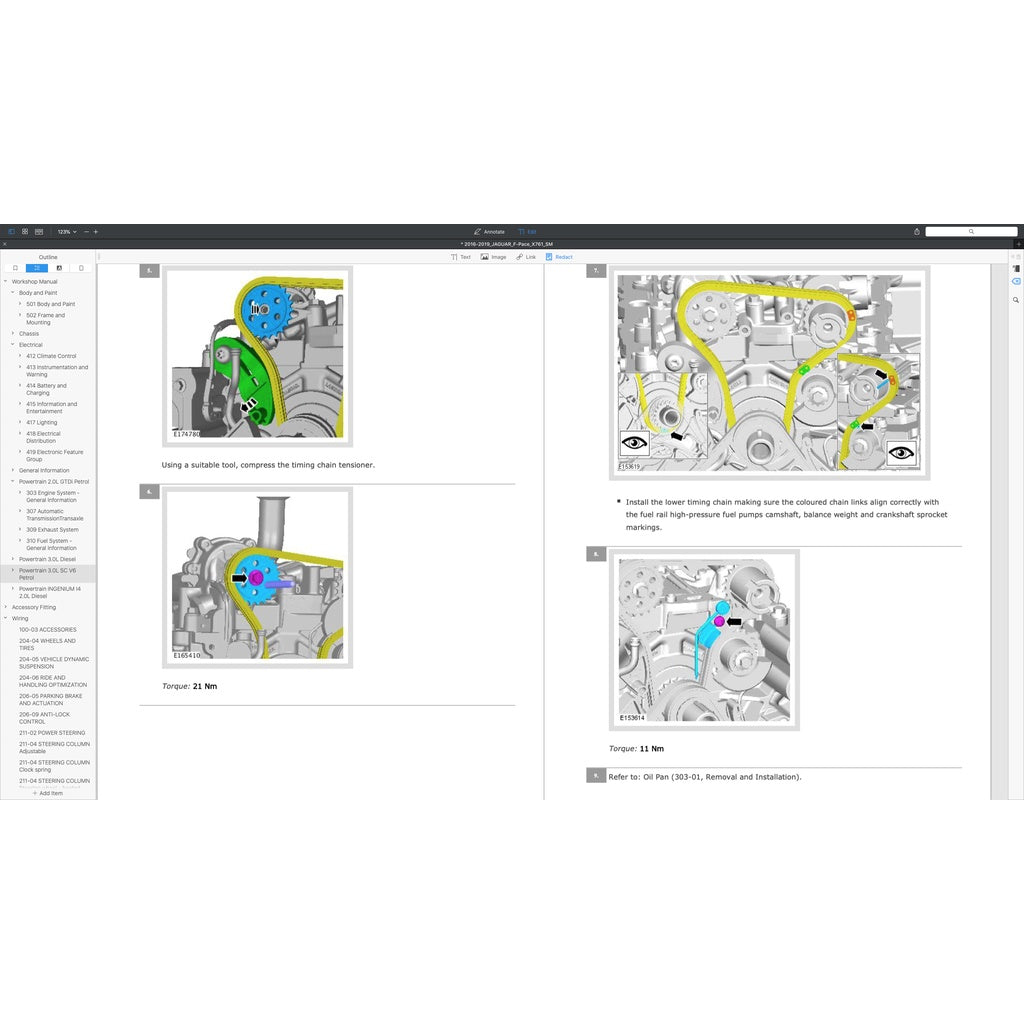 JAGUAR F-PACE X761 (2016-2024) FACTORY SERVICE WORKSHOP MANUAL - Image 6