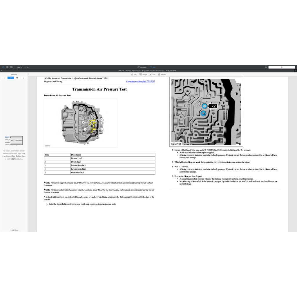 FORD ECOSPORT B515 (2013-2021) SERVICE WORKSHOP MANUAL - Image 9