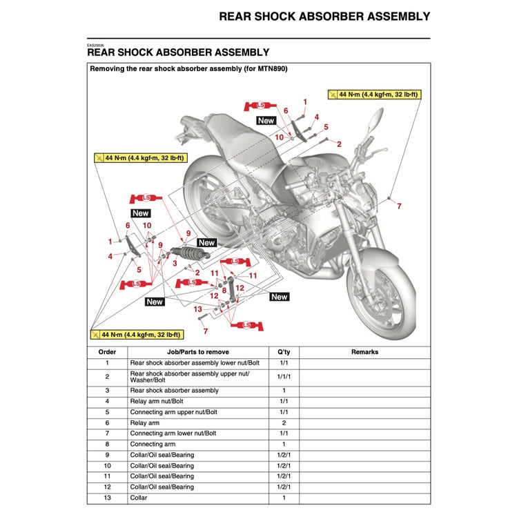 YAMAHA MT-09 MT09 (2021-2023) SERVICE WORKSHOP MANUAL + PARTS CATALOGUE+ OWNER'S MANUAL - Image 4