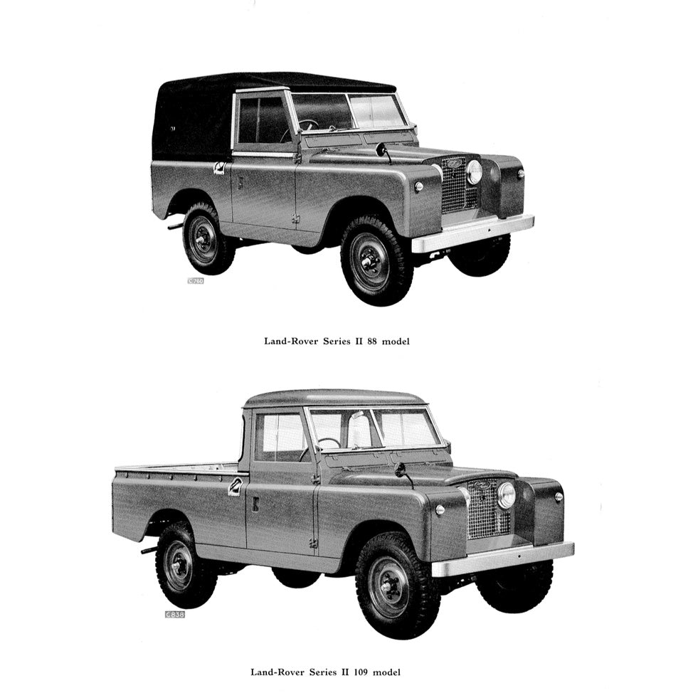 LAND ROVER SERIES II & IIA 88/109 (1958-1971) SERVICE WORKSHOP MANUAL - Image 3