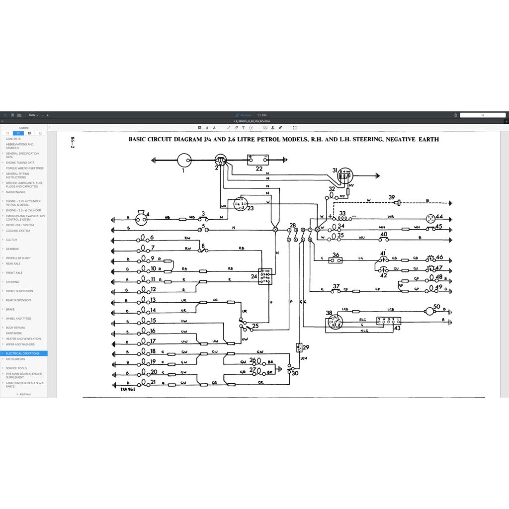 LAND ROVER SERIES III 88/109 (1971-1985) SERVICE WORKSHOP MANUAL + PARTS CATALOGUE - Image 9