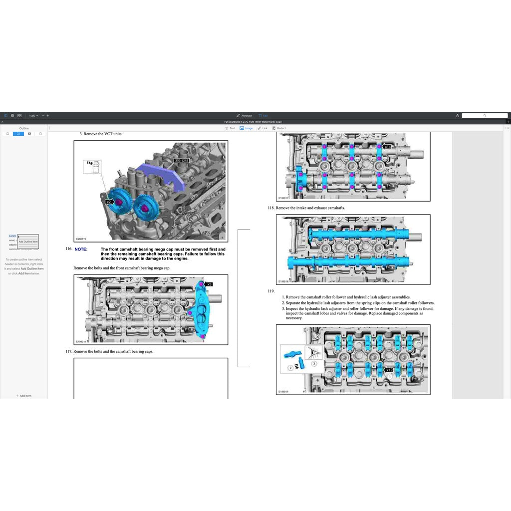 FORD 2.7L ECOBOOST ENGINE SERVICE REPAIR MANUAL - Image 5