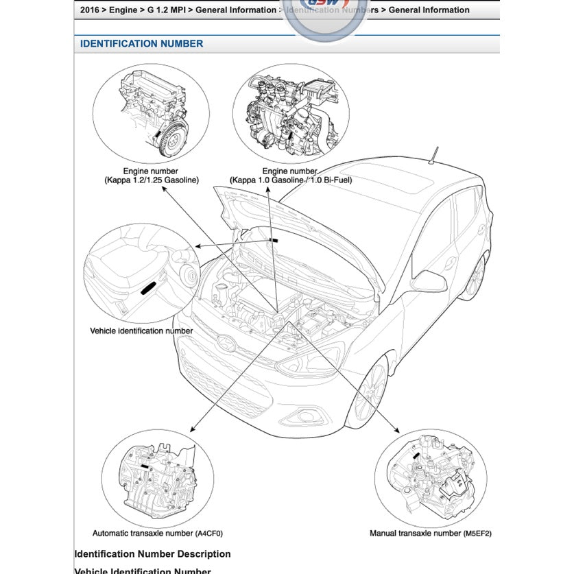 HYUNDAI i10 IA (2013-2022) SERVICE WORKSHOP MANUAL - Image 3