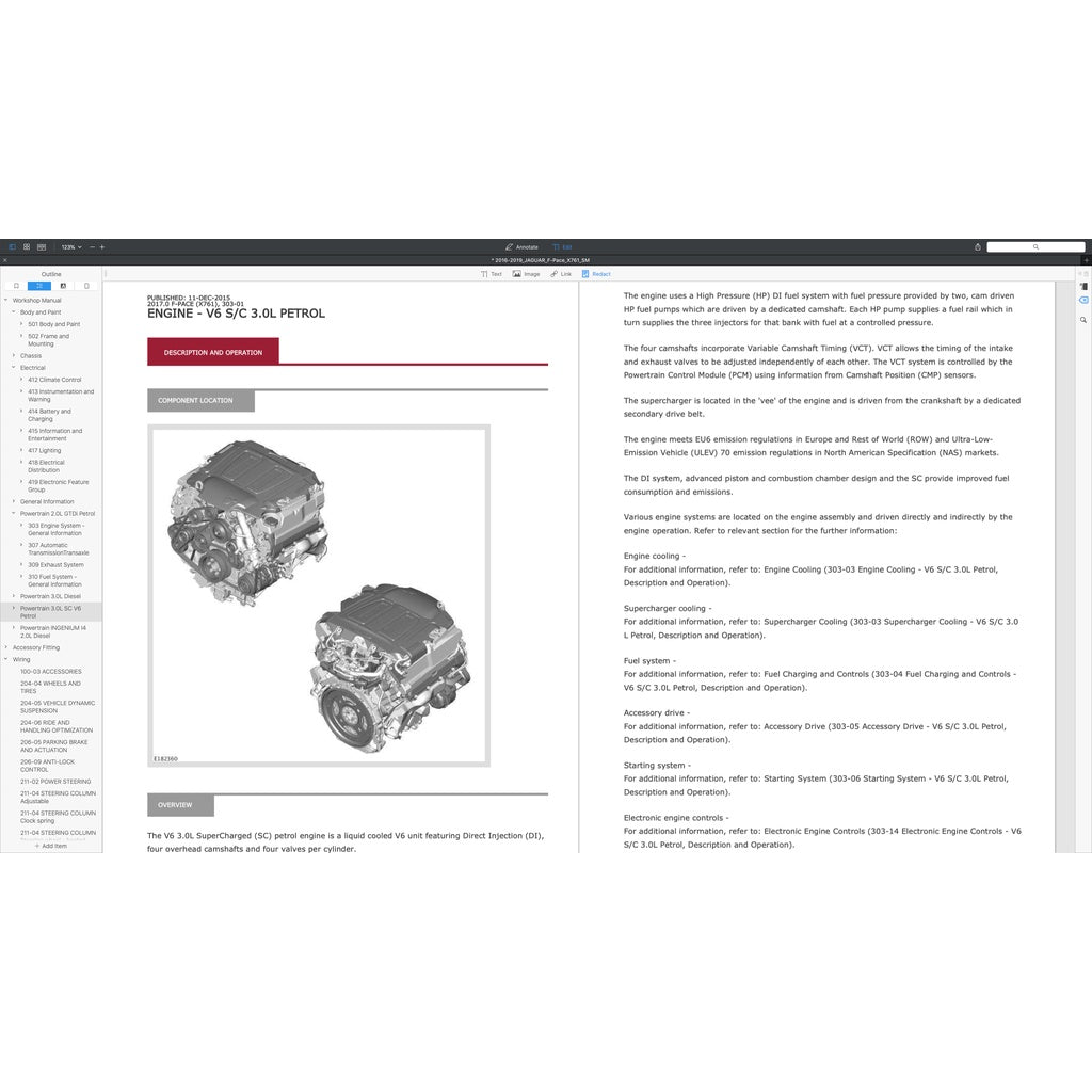 JAGUAR F-PACE X761 (2016-2024) FACTORY SERVICE WORKSHOP MANUAL - Image 3