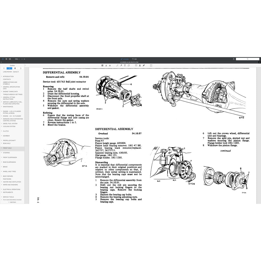 LAND ROVER SERIES III 88/109 (1971-1985) SERVICE WORKSHOP MANUAL + PARTS CATALOGUE - Image 5