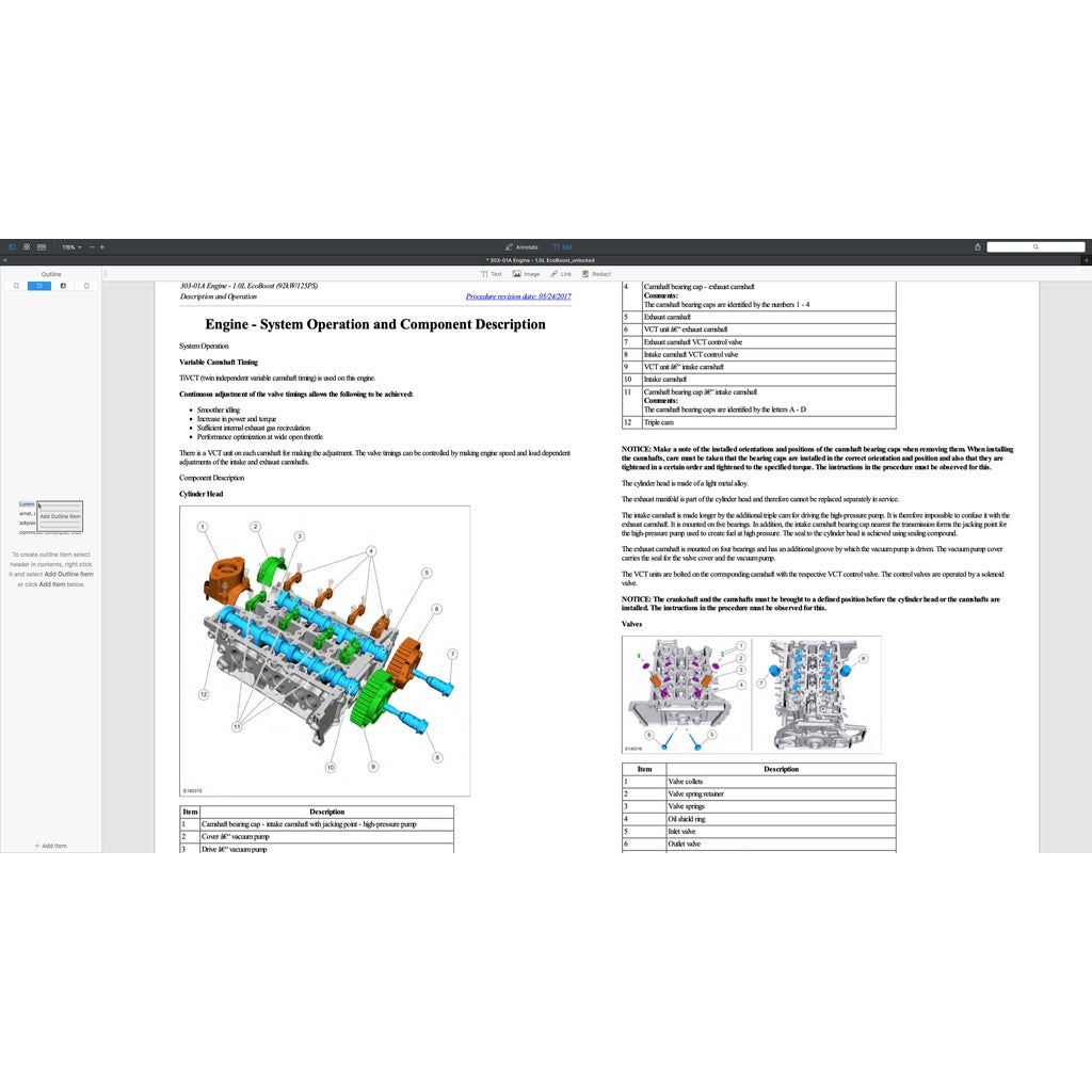 FORD ECOSPORT B515 (2013-2021) SERVICE WORKSHOP MANUAL - Image 6