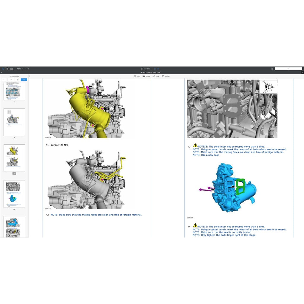 FORD ECOBLUE 2.0L TURBO ENGINE SERVICE REPAIR MANUAL - Image 5