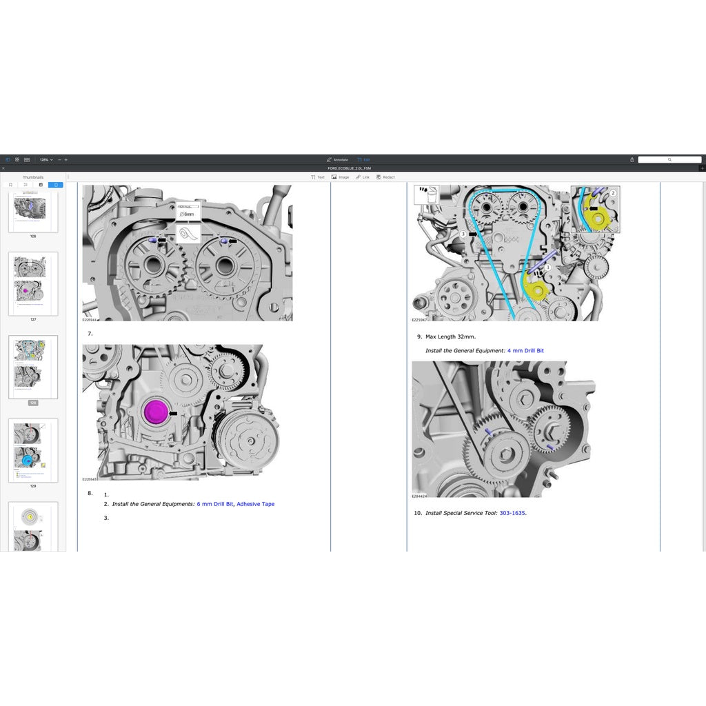 FORD ECOBLUE 2.0L TURBO ENGINE SERVICE REPAIR MANUAL - Image 6