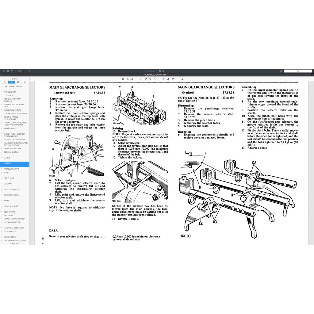 LAND ROVER SERIES III 88/109 (1971-1985) SERVICE WORKSHOP MANUAL + PARTS CATALOGUE - Image 6