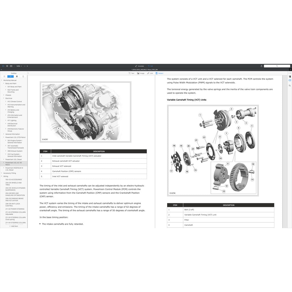 JAGUAR F-PACE X761 (2016-2024) FACTORY SERVICE WORKSHOP MANUAL - Image 9
