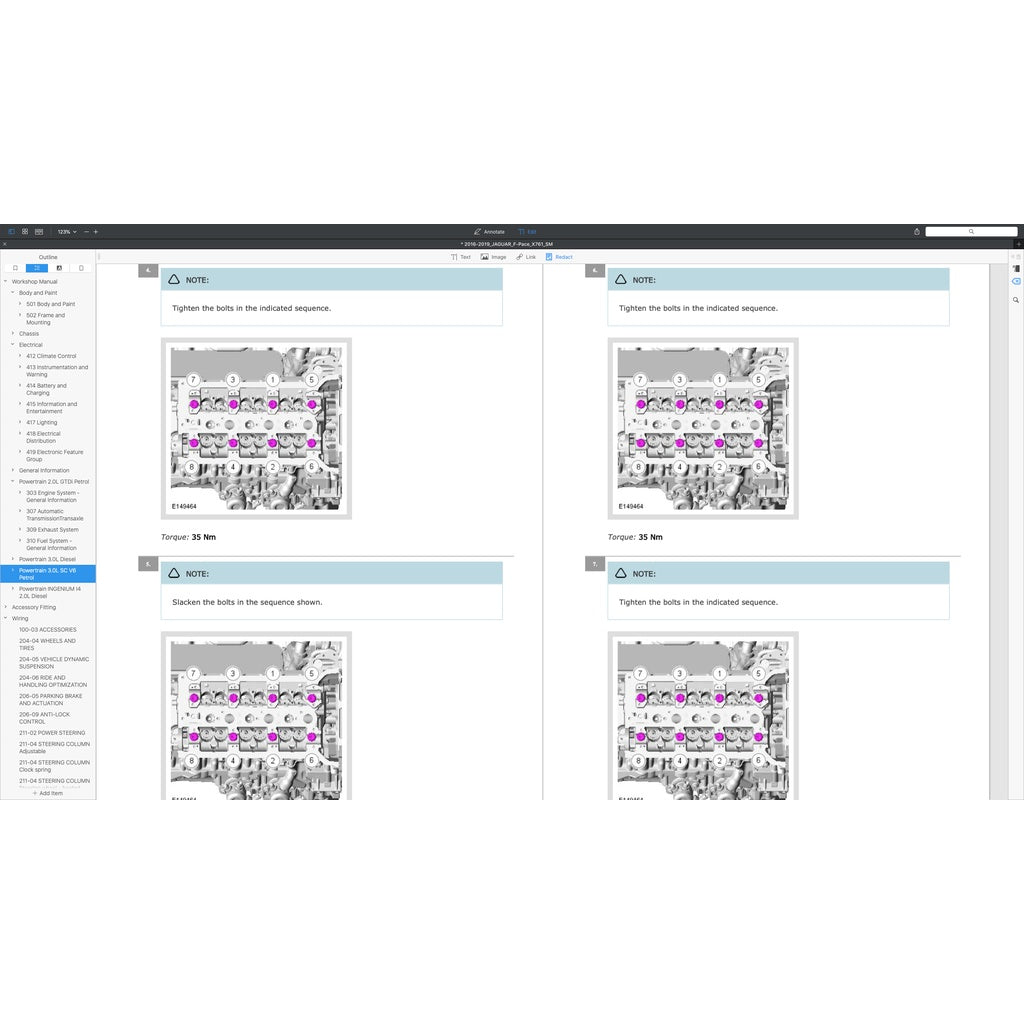 JAGUAR F-PACE X761 (2016-2024) FACTORY SERVICE WORKSHOP MANUAL - Image 5