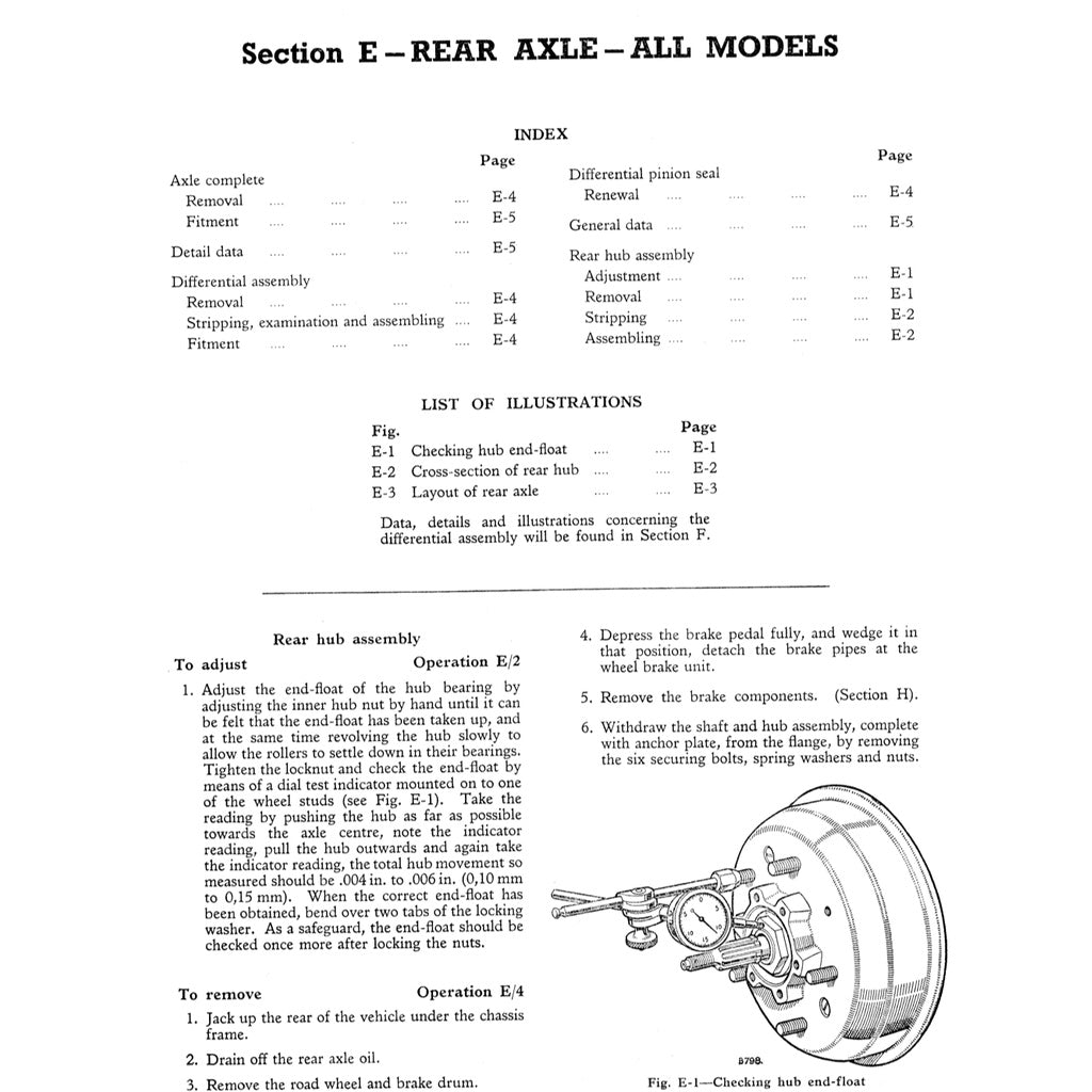 LAND ROVER SERIES II & IIA 88/109 (1958-1971) SERVICE WORKSHOP MANUAL - Image 8