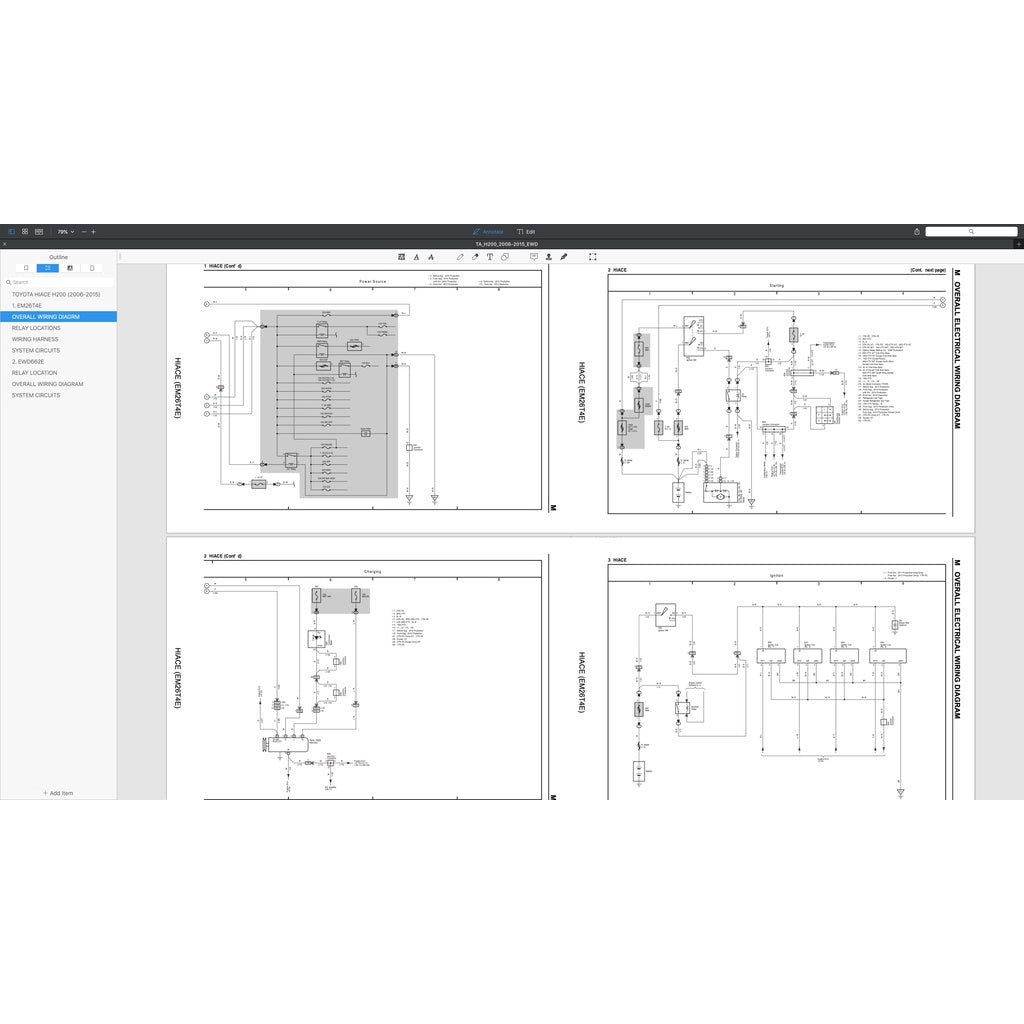 TOYOTA HIACE H200 TRH200 KDH200 LH200 (2005-2019) ELECTRICAL WIRING DIAGRAM - Image 8