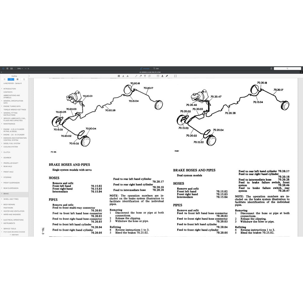 LAND ROVER SERIES III 88/109 (1971-1985) SERVICE WORKSHOP MANUAL + PARTS CATALOGUE - Image 7