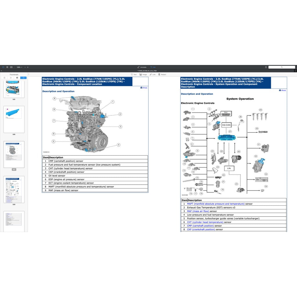 FORD ECOBLUE 2.0L TURBO ENGINE SERVICE REPAIR MANUAL - Image 10