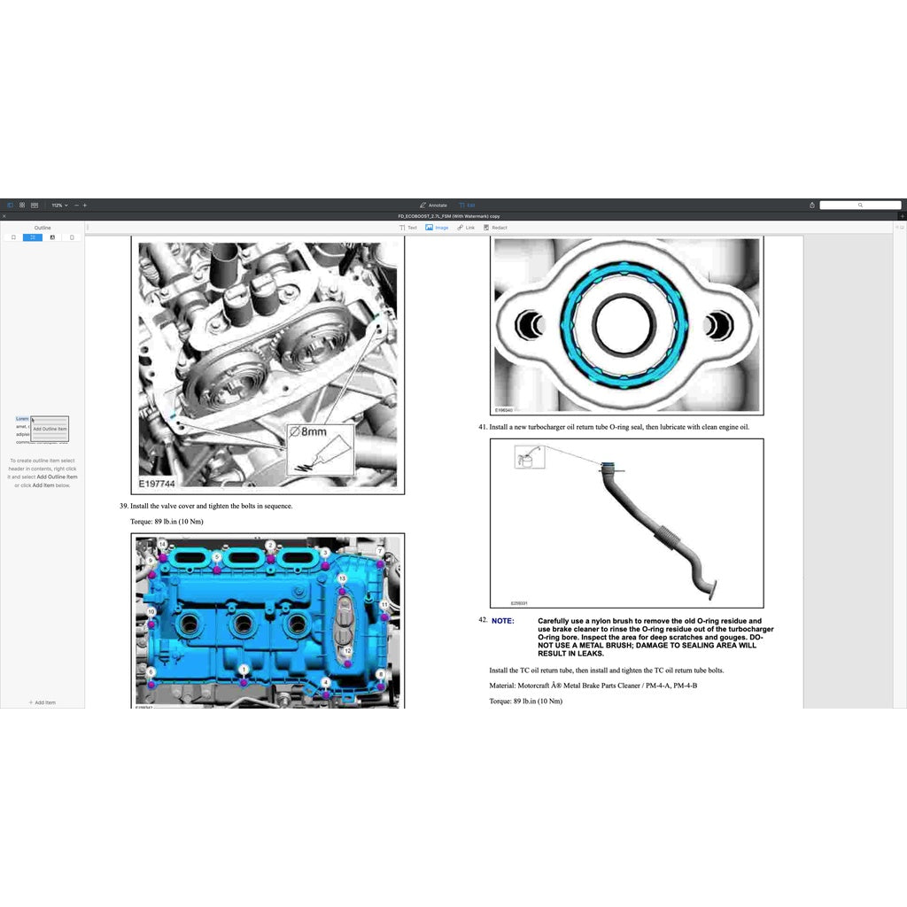 FORD 2.7L ECOBOOST ENGINE SERVICE REPAIR MANUAL - Image 7