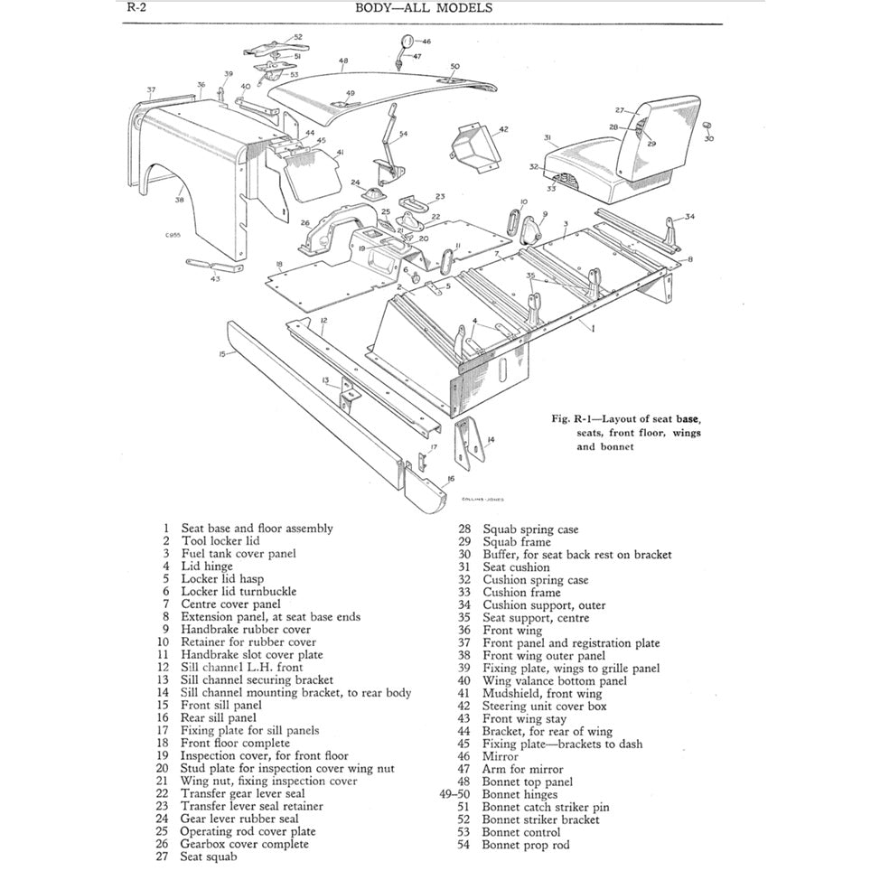 LAND ROVER SERIES II & IIA 88/109 (1958-1971) SERVICE WORKSHOP MANUAL - Image 9