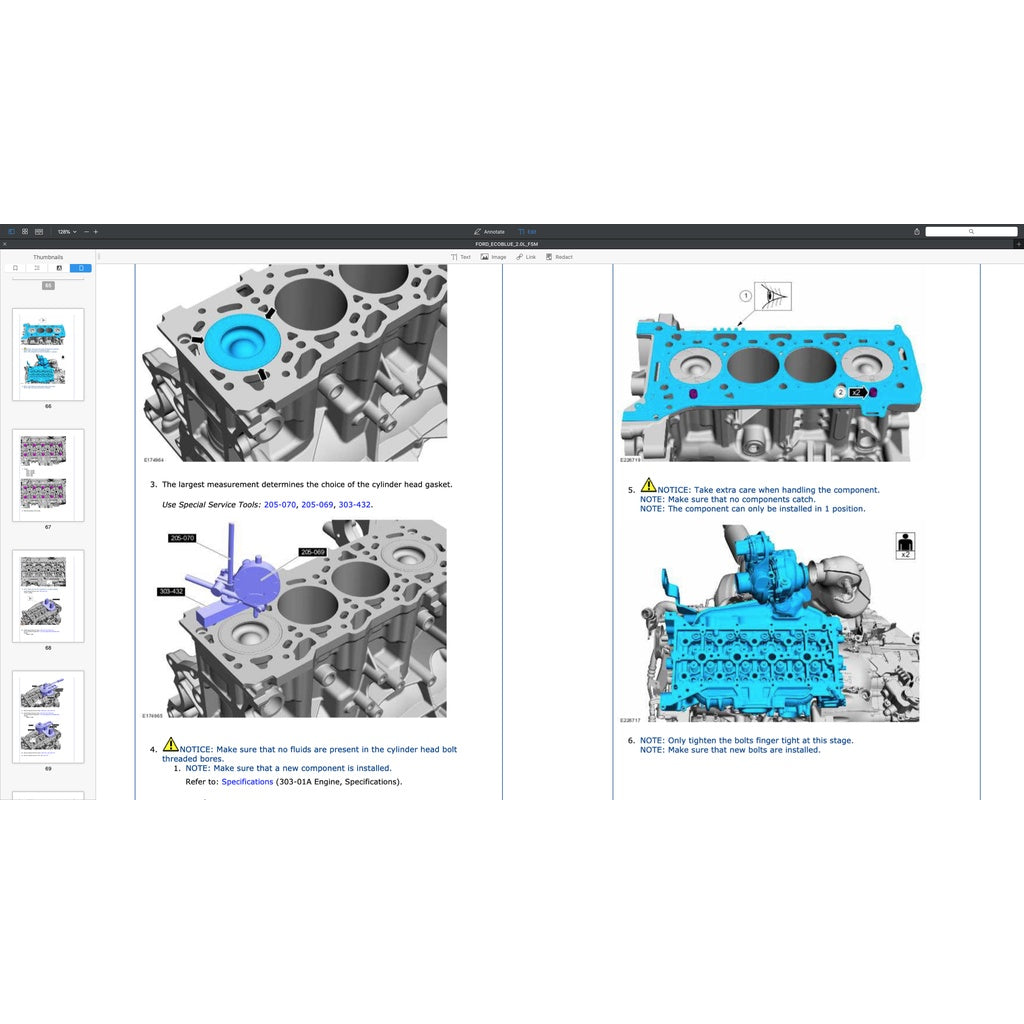 FORD ECOBLUE 2.0L TURBO ENGINE SERVICE REPAIR MANUAL - Image 4